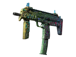 StatTrak™ MP7 | Neon Ply (Well-Worn)