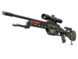 StatTrak™ SSG 08 | Dragonfire (Battle-Scarred)
