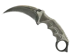 ★ Karambit | Black Laminate (Battle-Scarred)