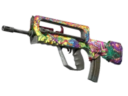 FAMAS | Bad Trip (Battle-Scarred)