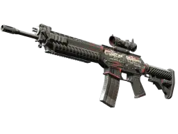 SG 553 | Cyberforce (Battle-Scarred)
