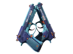 Dual Berettas | Hydro Strike (Battle-Scarred)